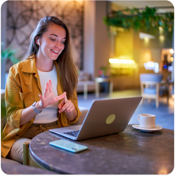 woman on laptop